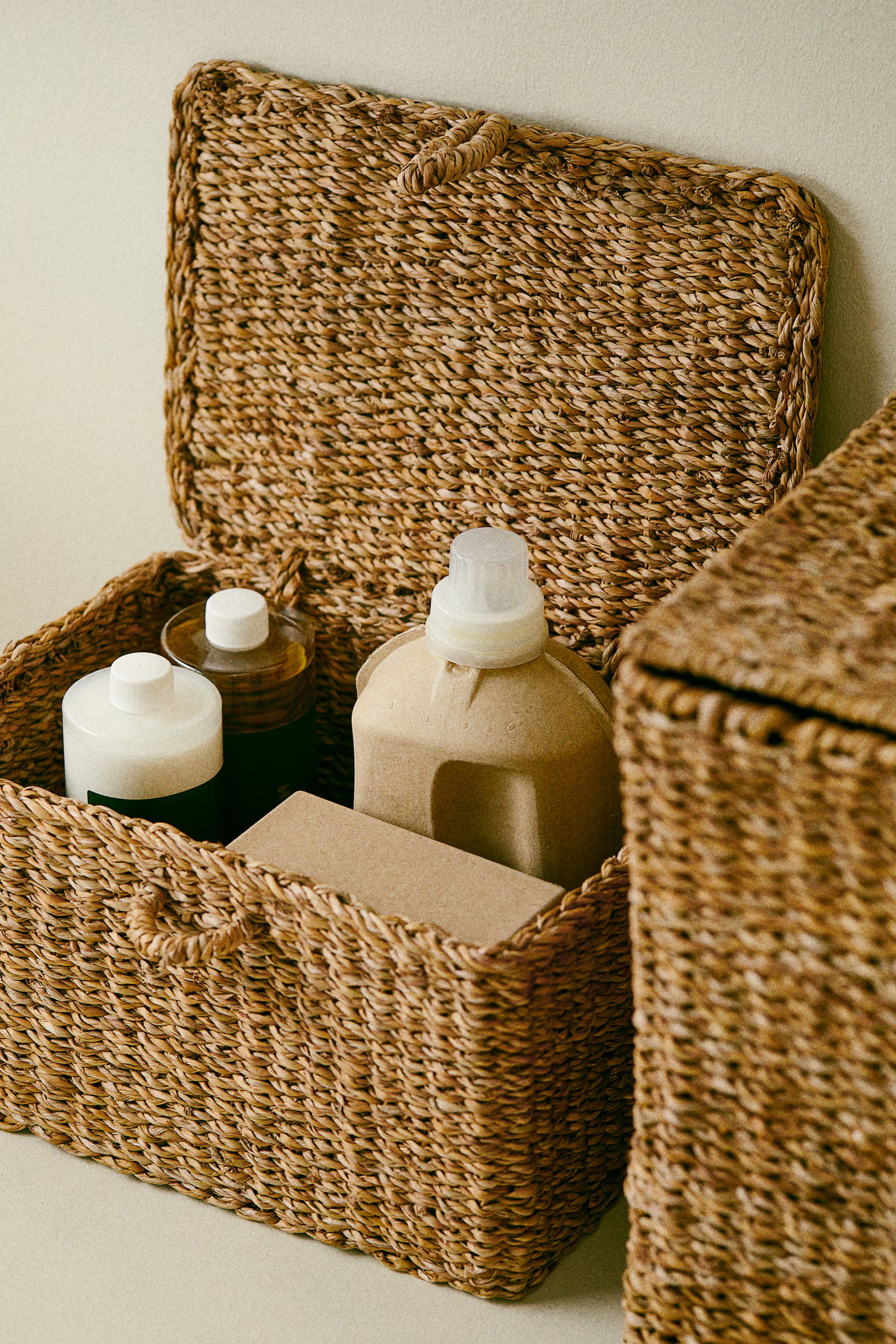 Storage Basket with Lid - Beige - Home All | H&M US | H&M (US + CA)