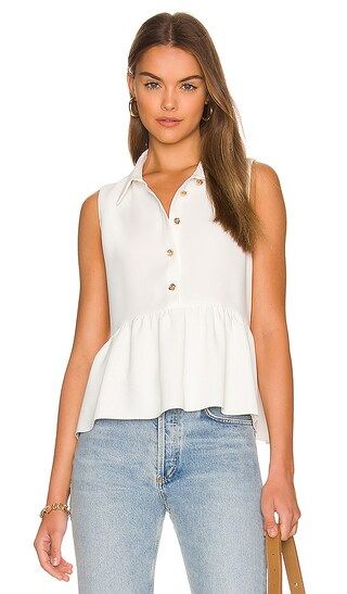 Sleeveless Pierre Top in Ivory | Revolve Clothing (Global)