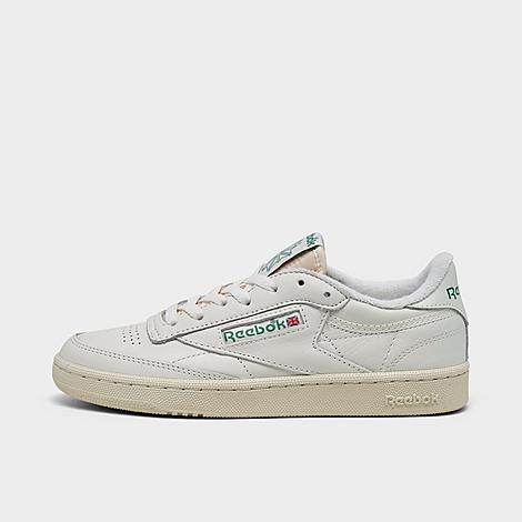 Reebok Women's Club C 85 Vintage Casual Shoes in Chalk/Alabaster/Glen Green Size: 7.5 | JD Sports (US)