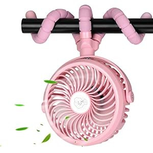 Mini Portable Electric Fan, Battery Operated, Wearable Fan, Lightweight for Travel, Stroller Fan,... | Amazon (US)