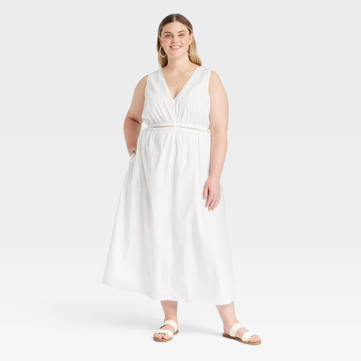 Women's Cut-Out Maxi A-Line Dress - Universal Thread™ | Target