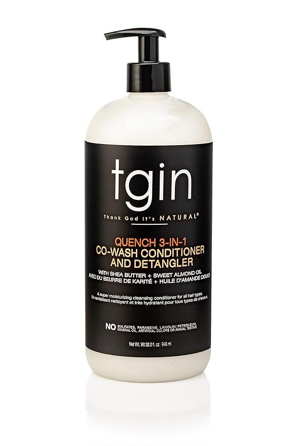 tgin Quench 3-in-1 Co-Wash Conditioner and Detangler - 32oz JUMBO for Natural hair - Protective S... | Amazon (US)