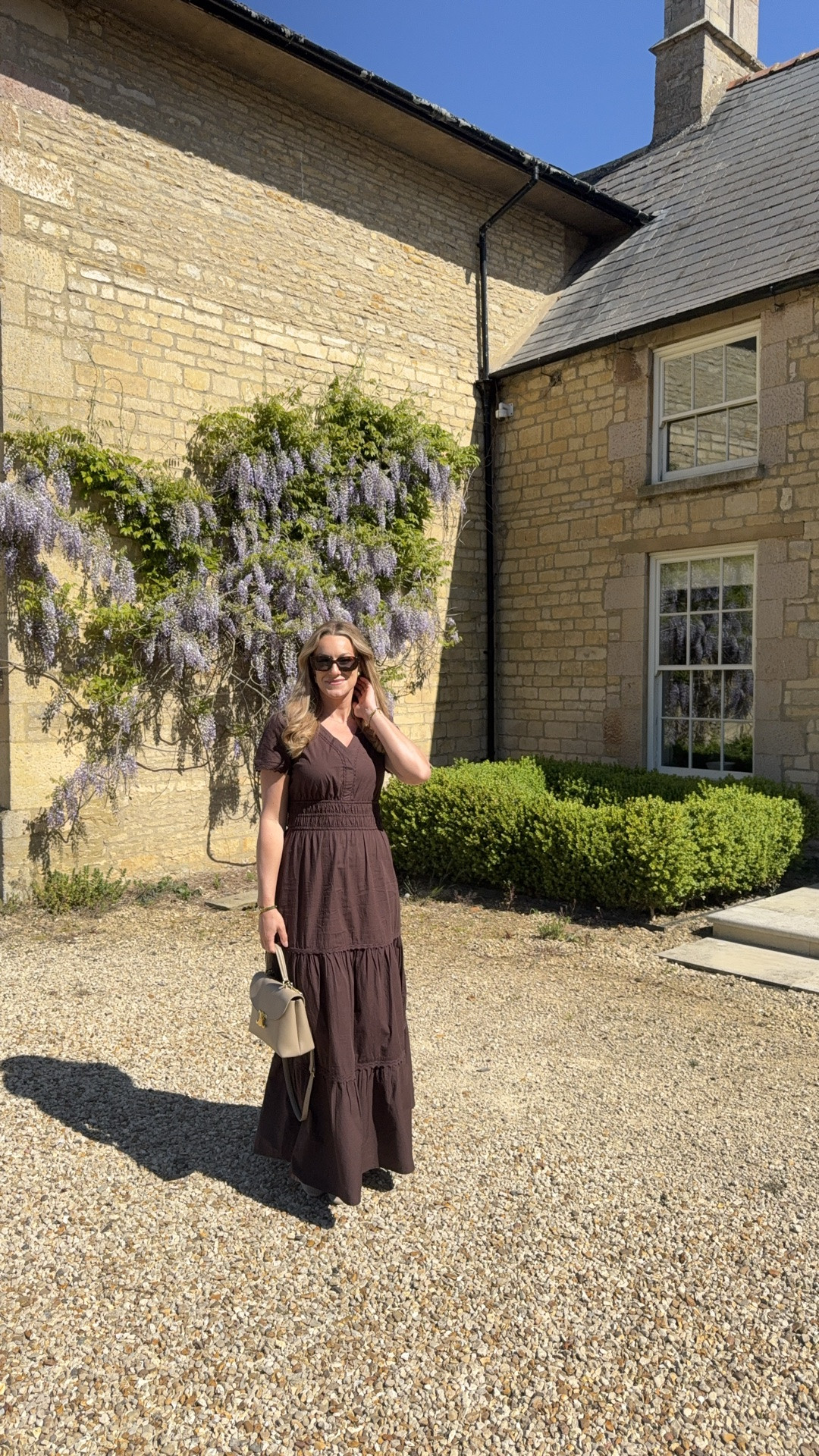 Long tall Sally brown maxi dress 5 foot nine wearing and size 12 ￼

#LTKuk #LTKmidsize #LTKsummer