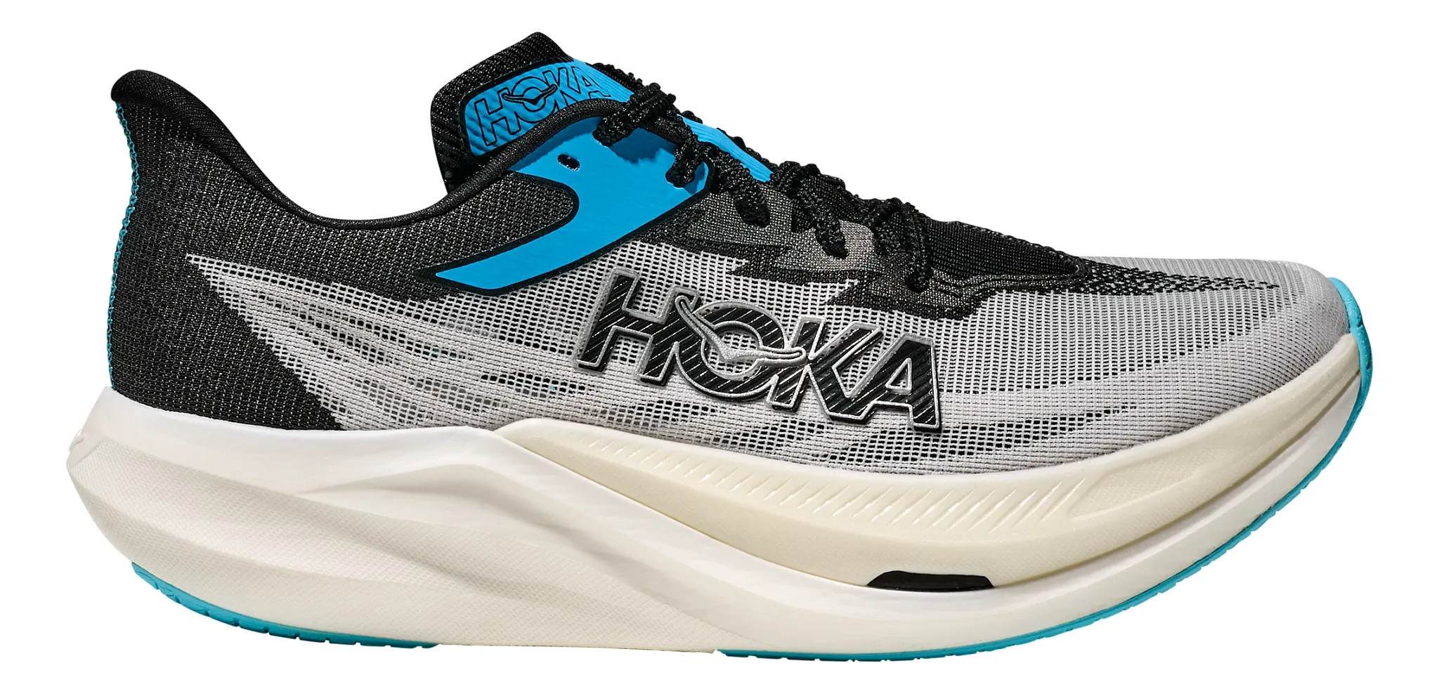 HOKA Rocket X 3 - White / Black, Size: 9, Medium | Footwear - Road Runner Sports | Road Runner Sports
