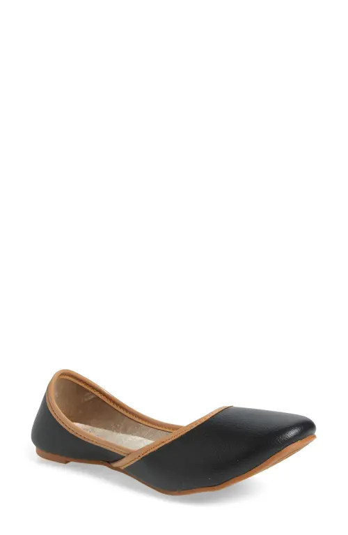 FUCHSIA Classic Black Basic Jutti Flat at Nordstrom, Size 9 | Nordstrom