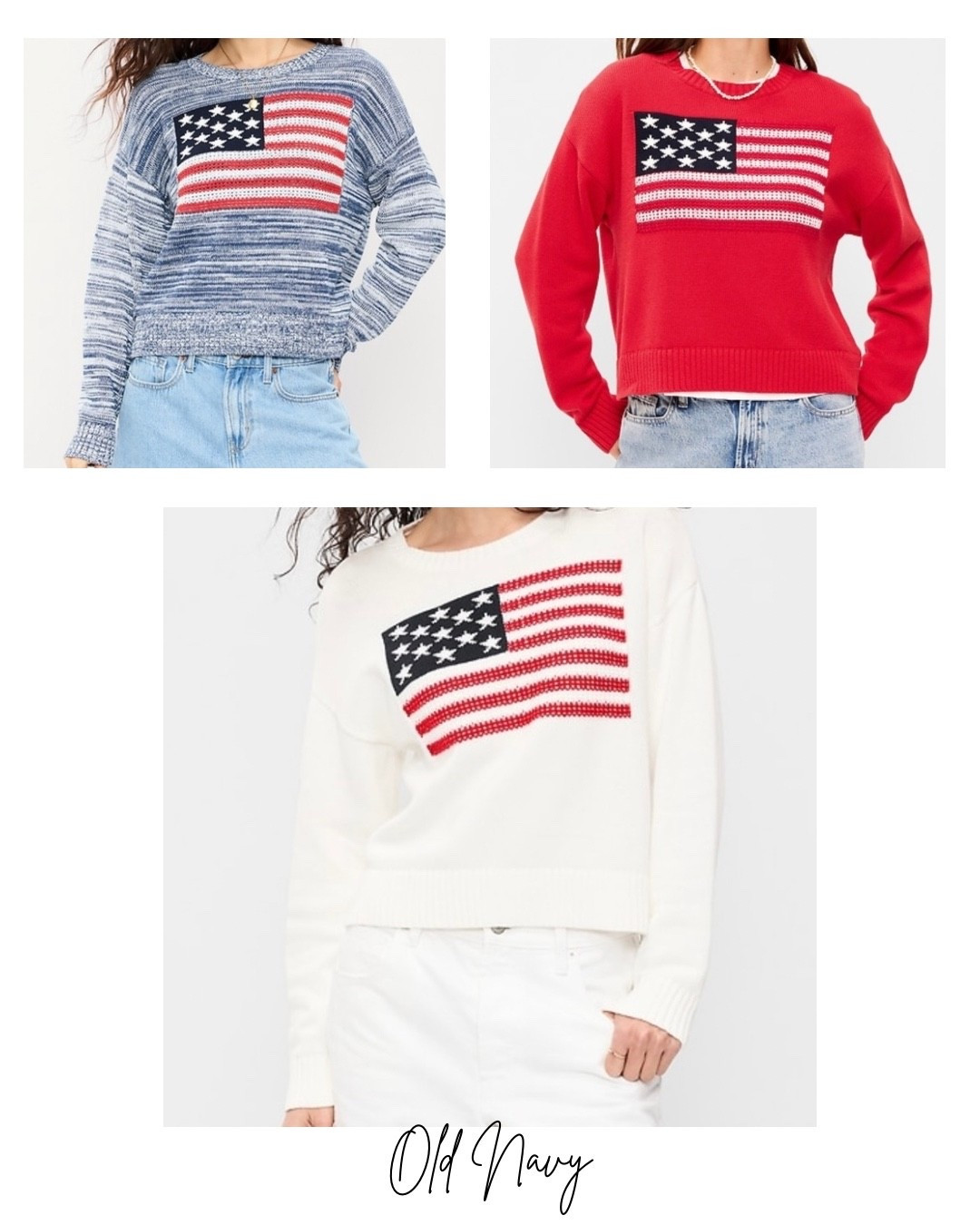 New at Old Navy 
Seaside Cotton Long-Sleeve Flag Sweater

#LTKOver40 #LTKSeasonal
