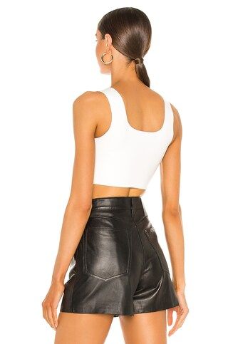 Commando Faux Leather Crop Top in White from Revolve.com | Revolve Clothing (Global)