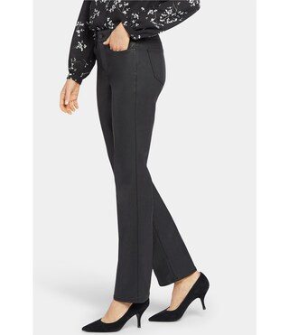 Marilyn Mid Rise Straight Leg Coated Denim 5-Pocket Jeans | Dillard's