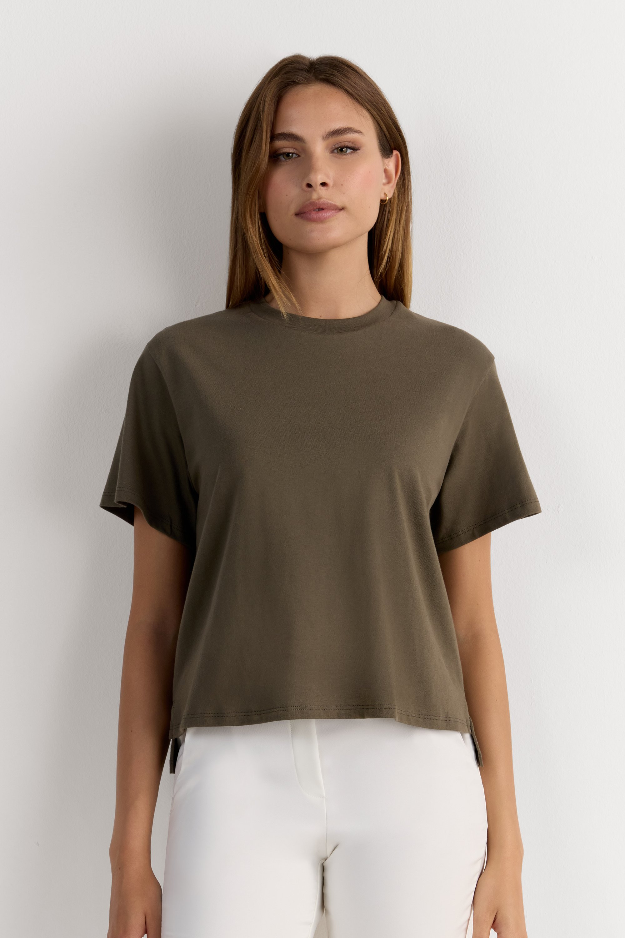 Boxy Fit Short Sleeve Top in Cotton - Intimissimi | Intimissimi (US)