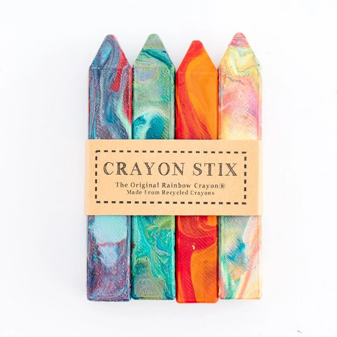 Stocking Stuffer Gift for Kids Rainbow Crayon Stix® Set of 4 - Etsy | Etsy (US)