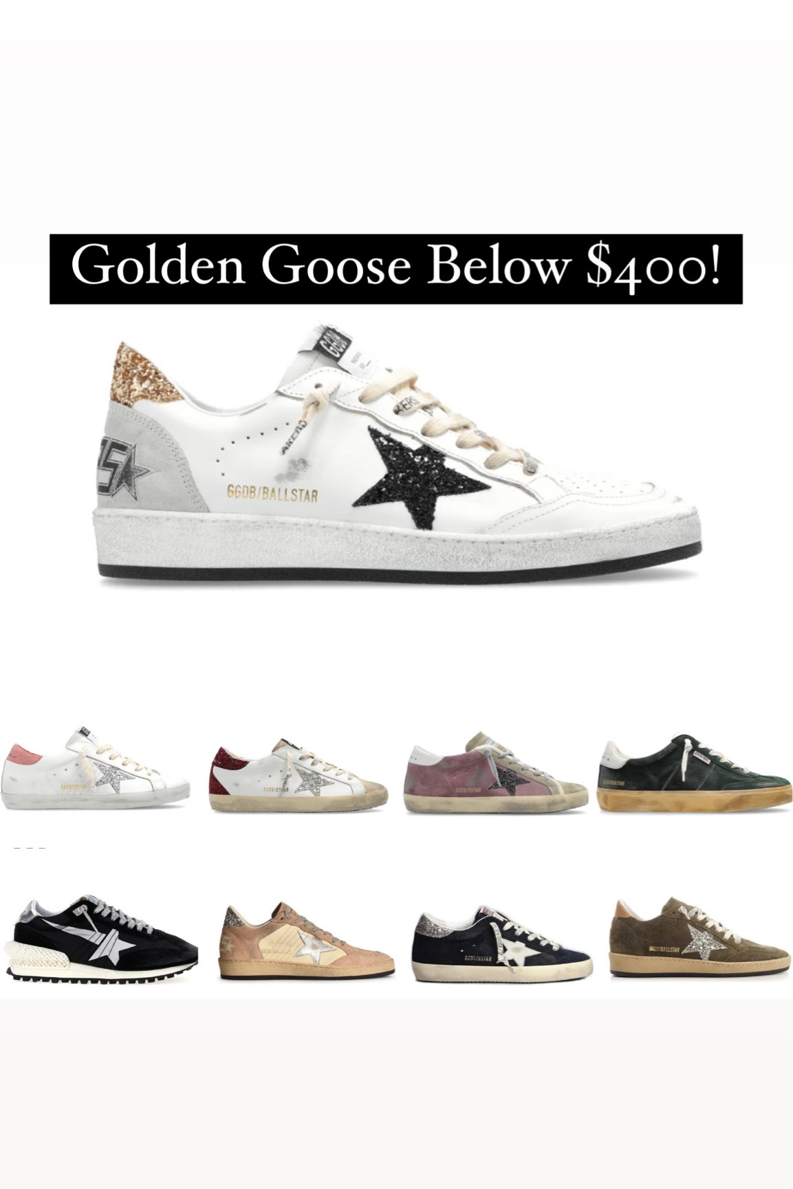 Golden Goose Sale! Prices can fluctuate by size and demand  

#LTKStyleTip #LTKShoeCrush #LTKSaleAlert