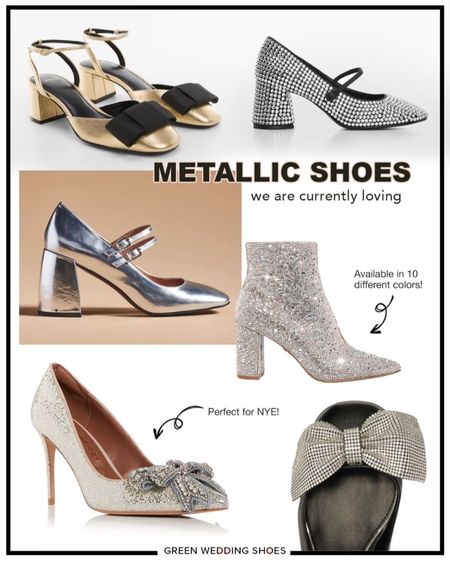 Metallic shoes perfect for a holiday party or New Year’s Eve party! 

#LTKshoecrush #LTKparties