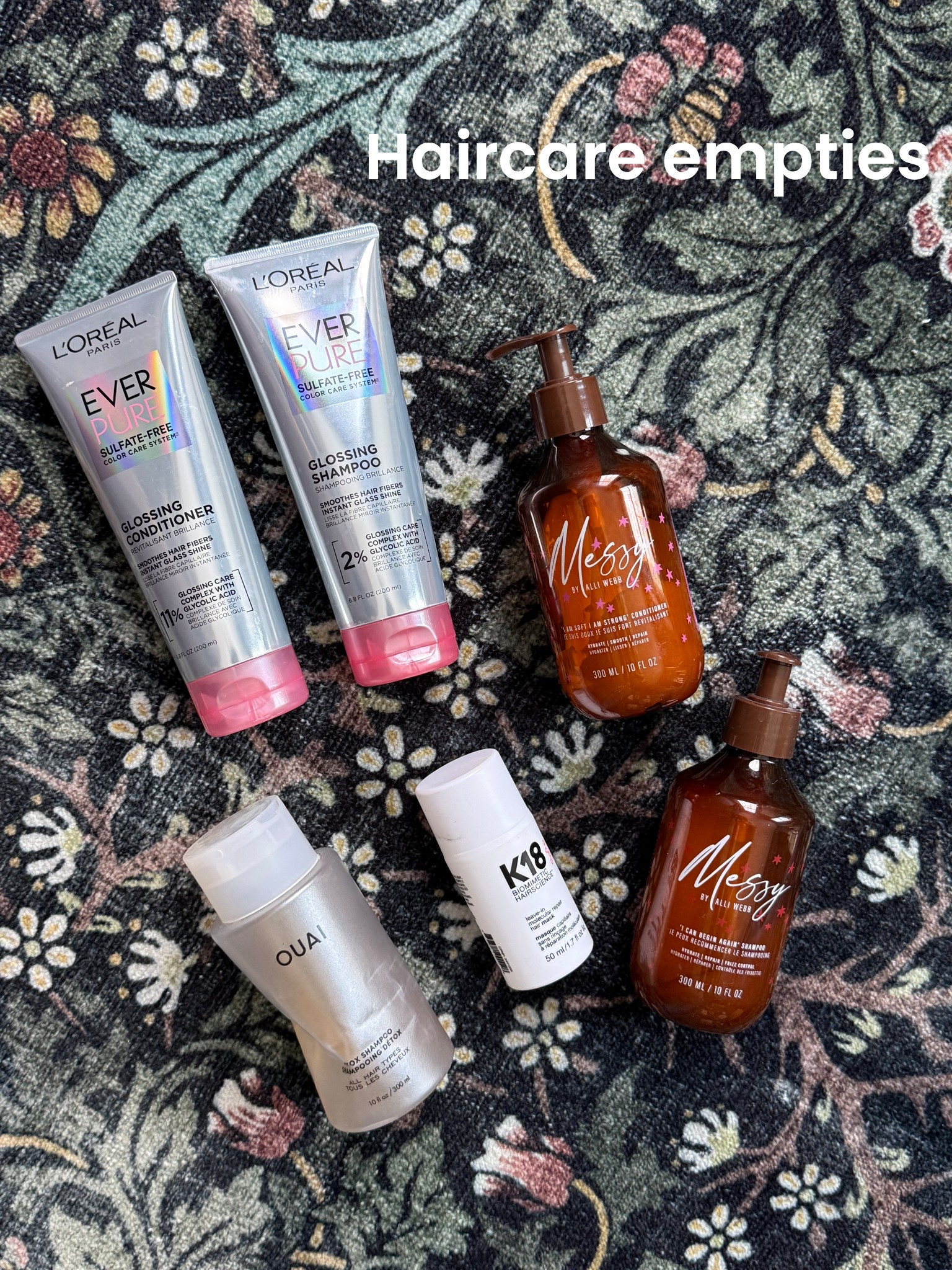 Some of my fave haircare empties! 
