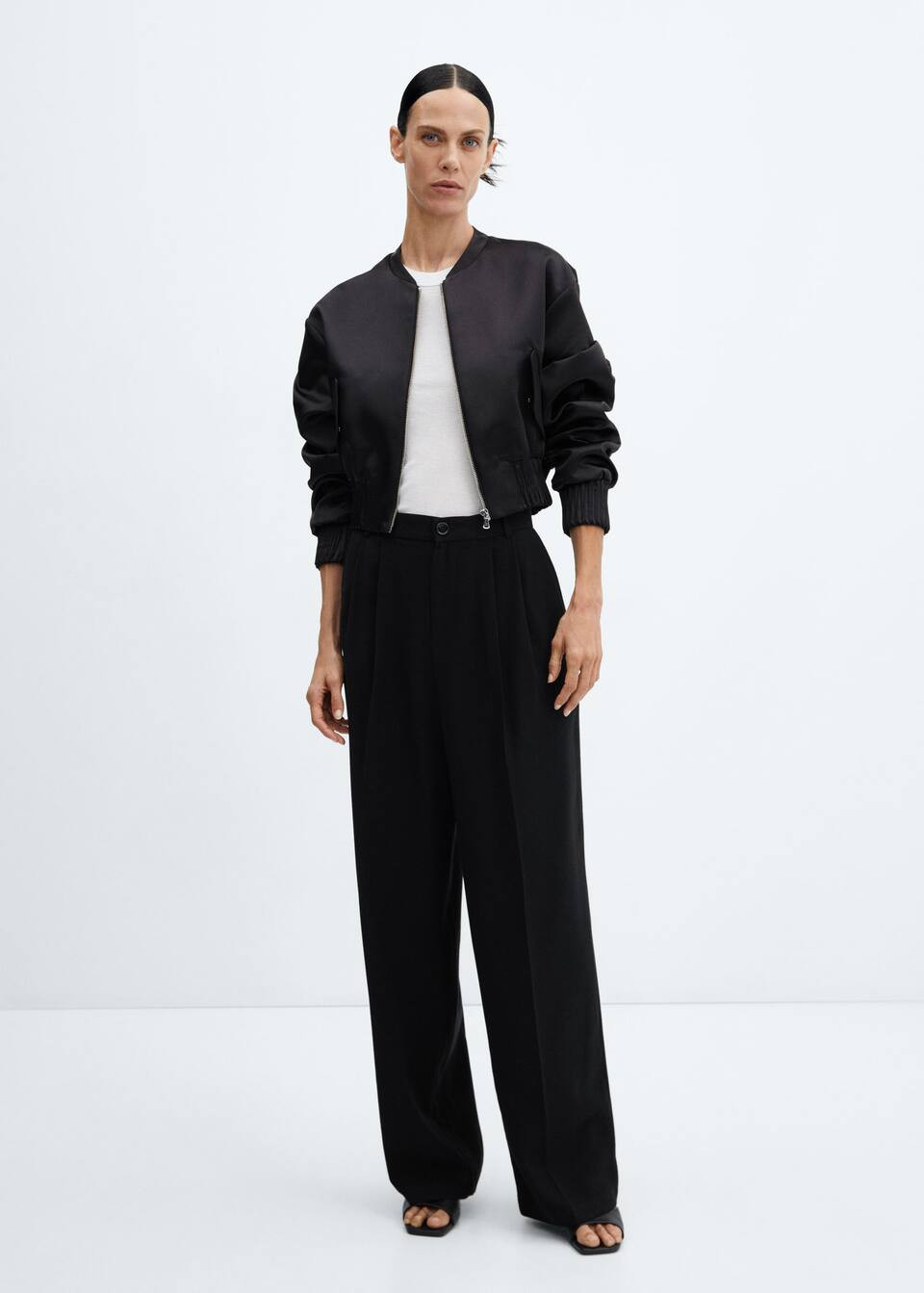 Satin-bomberjacke -  Damen | Mango Deutschland | MANGO (DE)