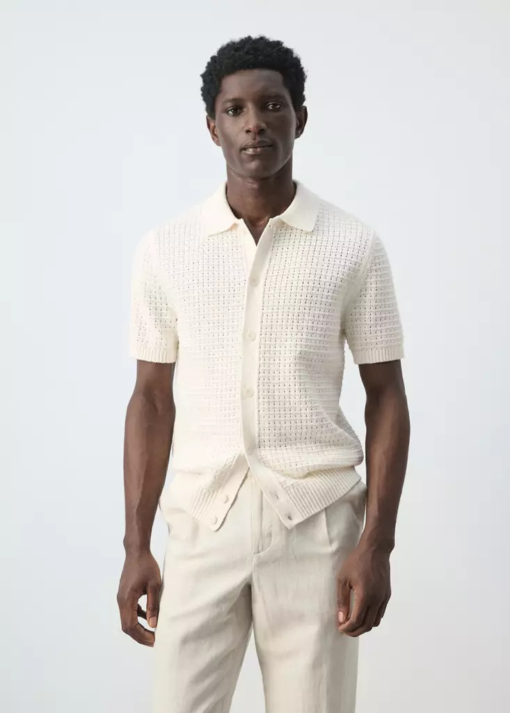 Openwork knitted shirt | Mango (US/MX/AU)