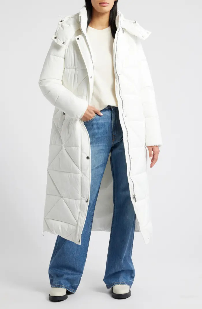 Quilted Puffer Coat with Removable Hood | Nordstrom