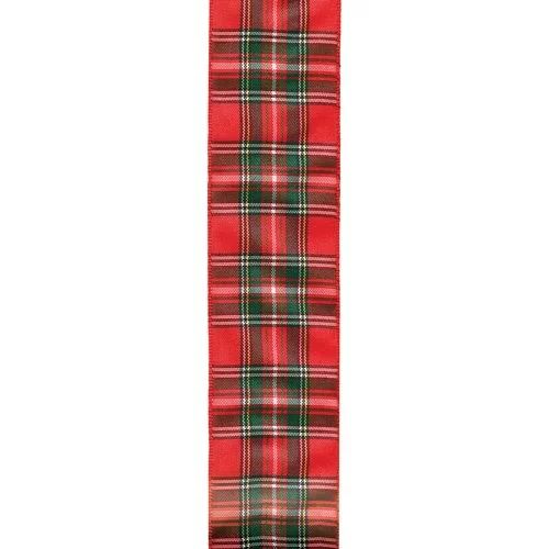 Offray Ribbon, Red 1 1/2 inch Tartan Woven Ribbon for Sewing, Crafts, and Gifting, 9 feet, 1 Each... | Walmart (US)