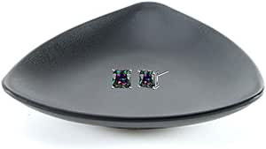 Black Ring Dish Centerpiece Jewelry Tray Key Tray Organizer for entryway, Dresser Decor Key Dish ... | Amazon (US)