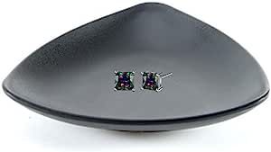 Black Ring Dish Centerpiece Jewelry Tray Key Tray Organizer for entryway, Dresser Decor Key Dish ... | Amazon (US)