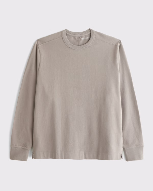 Long-Sleeve Premium Heavyweight Tee | Abercrombie & Fitch (US)