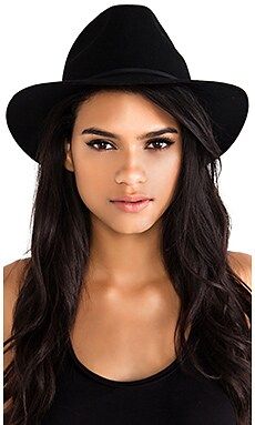 Brixton Wesley Fedora in Black from Revolve.com | Revolve Clothing (Global)