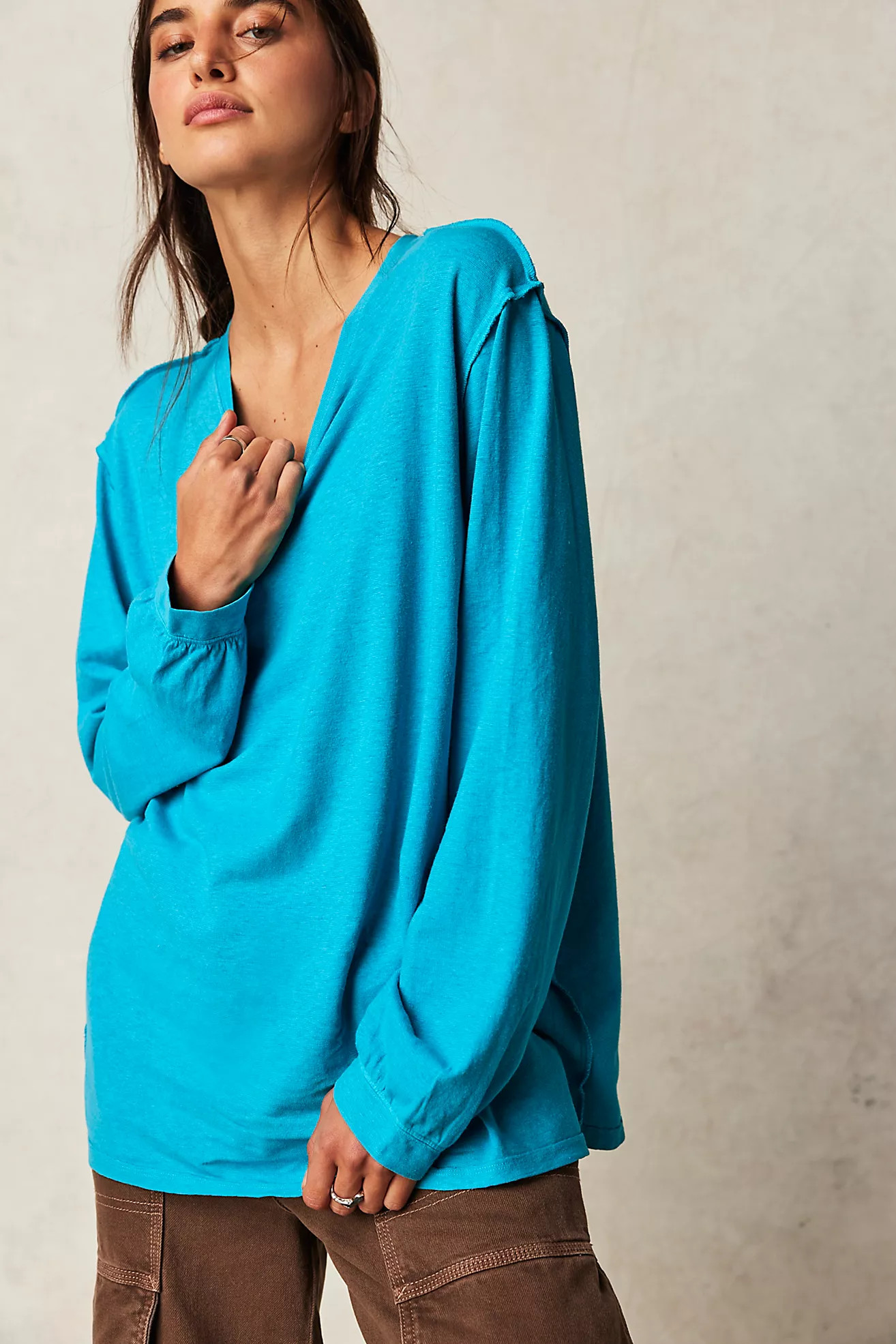 Care FP Morning Noon And Night Hemp Tee | Free People (Global - UK&FR Excluded)