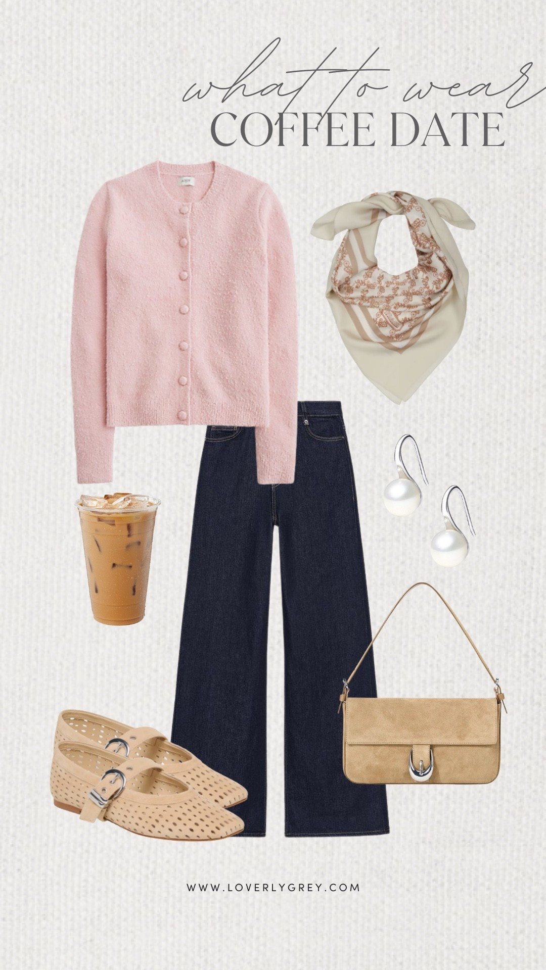 Loverly Grey, what to wear for a coffee date! A pair of dark wash denim pairs perfectly with a light pink cardigan from J.Crew Factory. Accessorize the look with a patterned scarf, a suede purse, and Mary Jane flats. Loverly Grey, what to wear, coffee datee

#LTKgrwm #LTKFindsUnder100 #LTKSeasonal