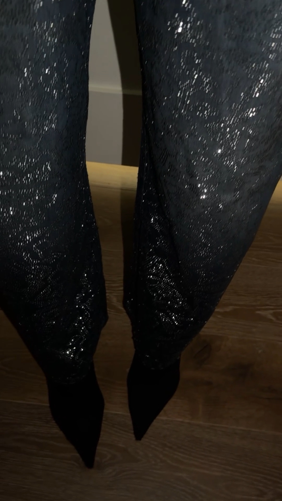 Floral rhinestone denim 

#LTKNYFW #LTKootd #LTKTall