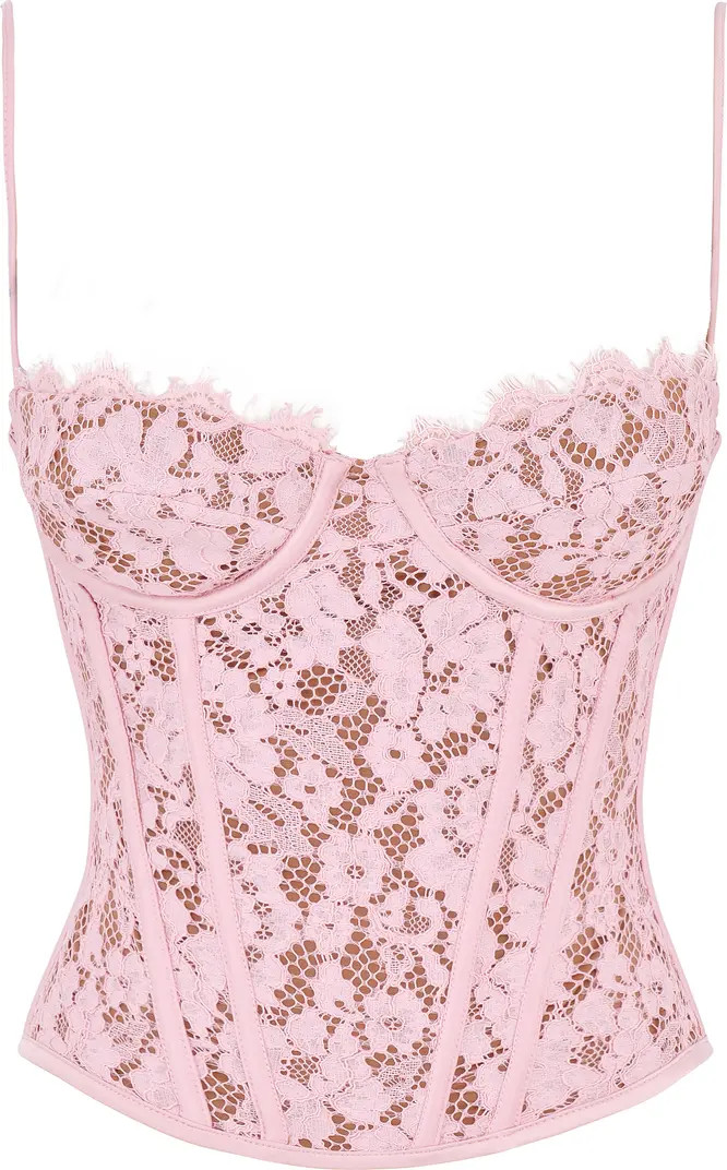 Floral Lace Underwire Corset Camisole | Nordstrom