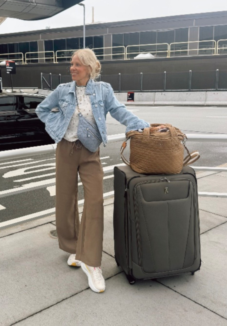 The most comfortable pants for travel that do not wrinkle!! 
Travel style, luggage, denim crossbody, travel tote, mz wallace, Paige denim, Aritzia, Hoka



#LTKootd #LTKTravel #LTKOver40