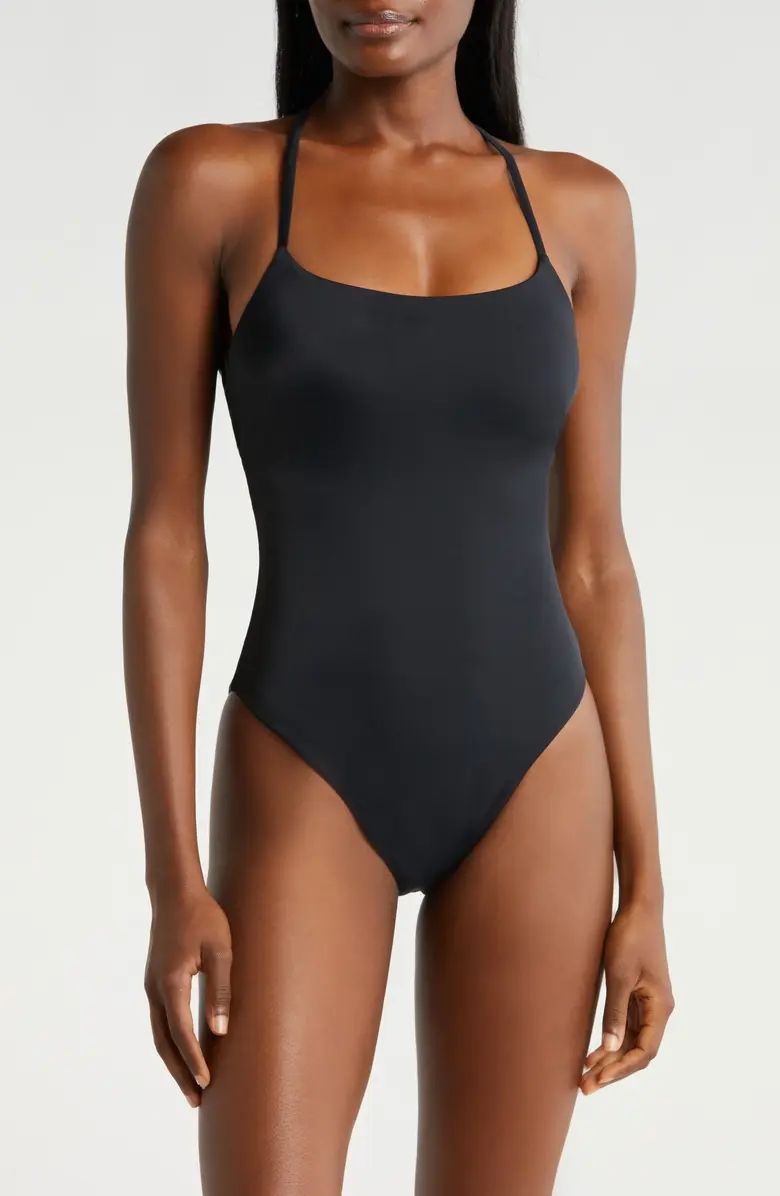 The Fiji Lace-Up Back One-Piece Swimsuit | Nordstrom