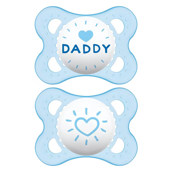 MAM Love & Affection Pacifier 0-6 Months - 2ct Blue | Target