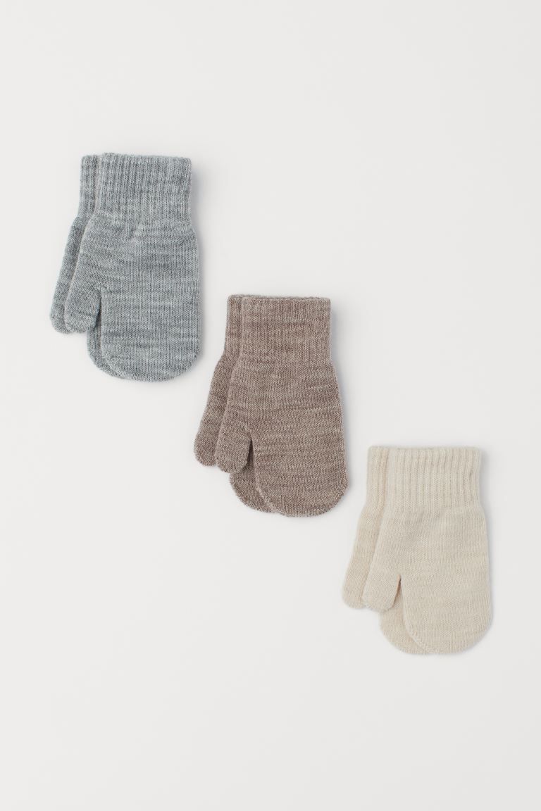 3-pack Mittens | H&M (US + CA)