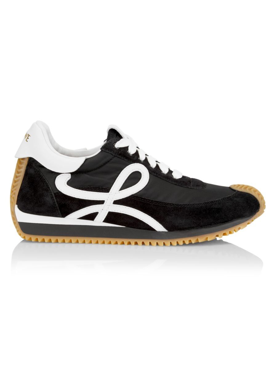 Flow Runner Mix Leather Sneakers | Saks Fifth Avenue