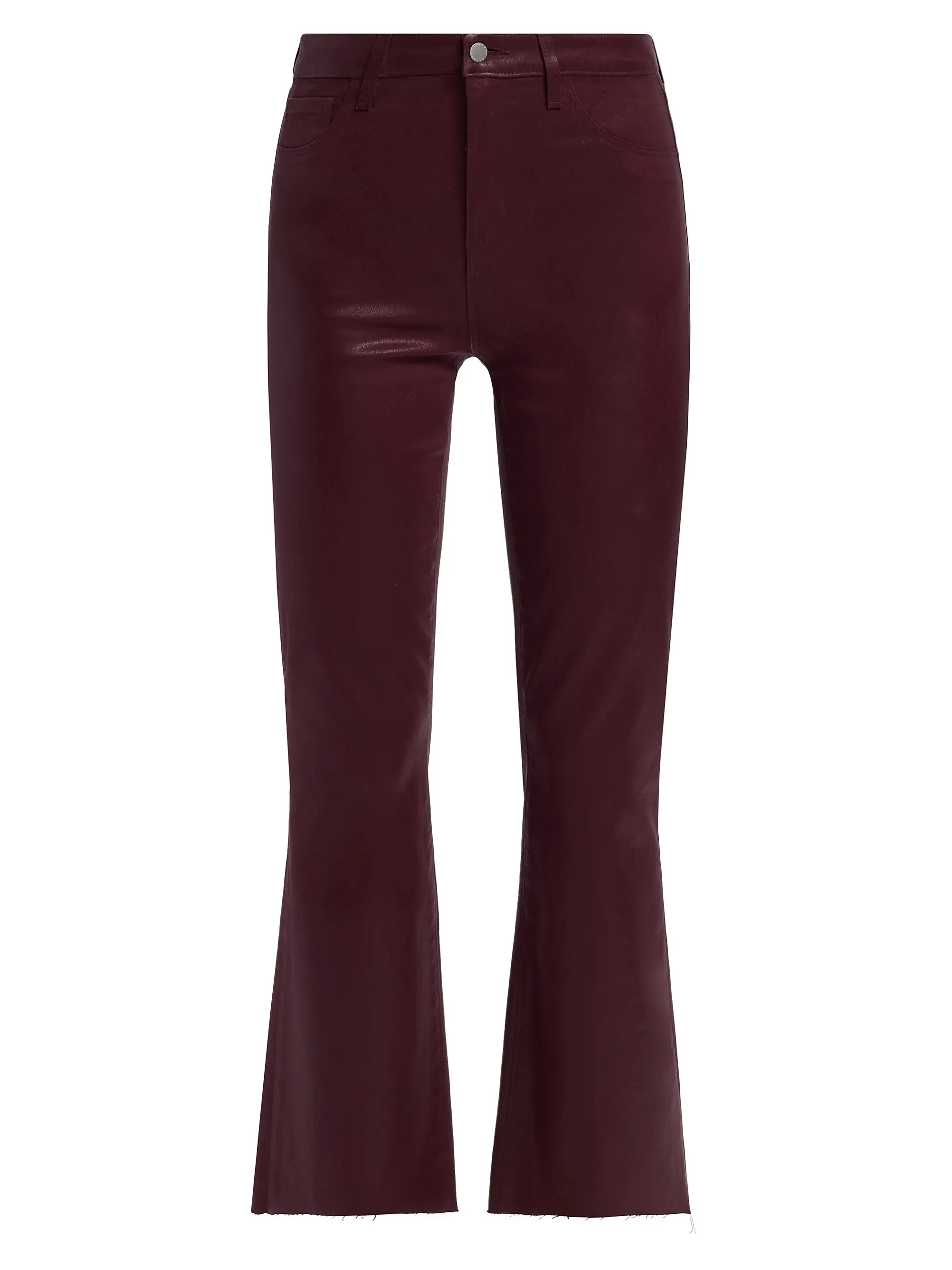 L'AGENCE Kendra Crop Flare Jeans | Saks Fifth Avenue | Saks Fifth Avenue