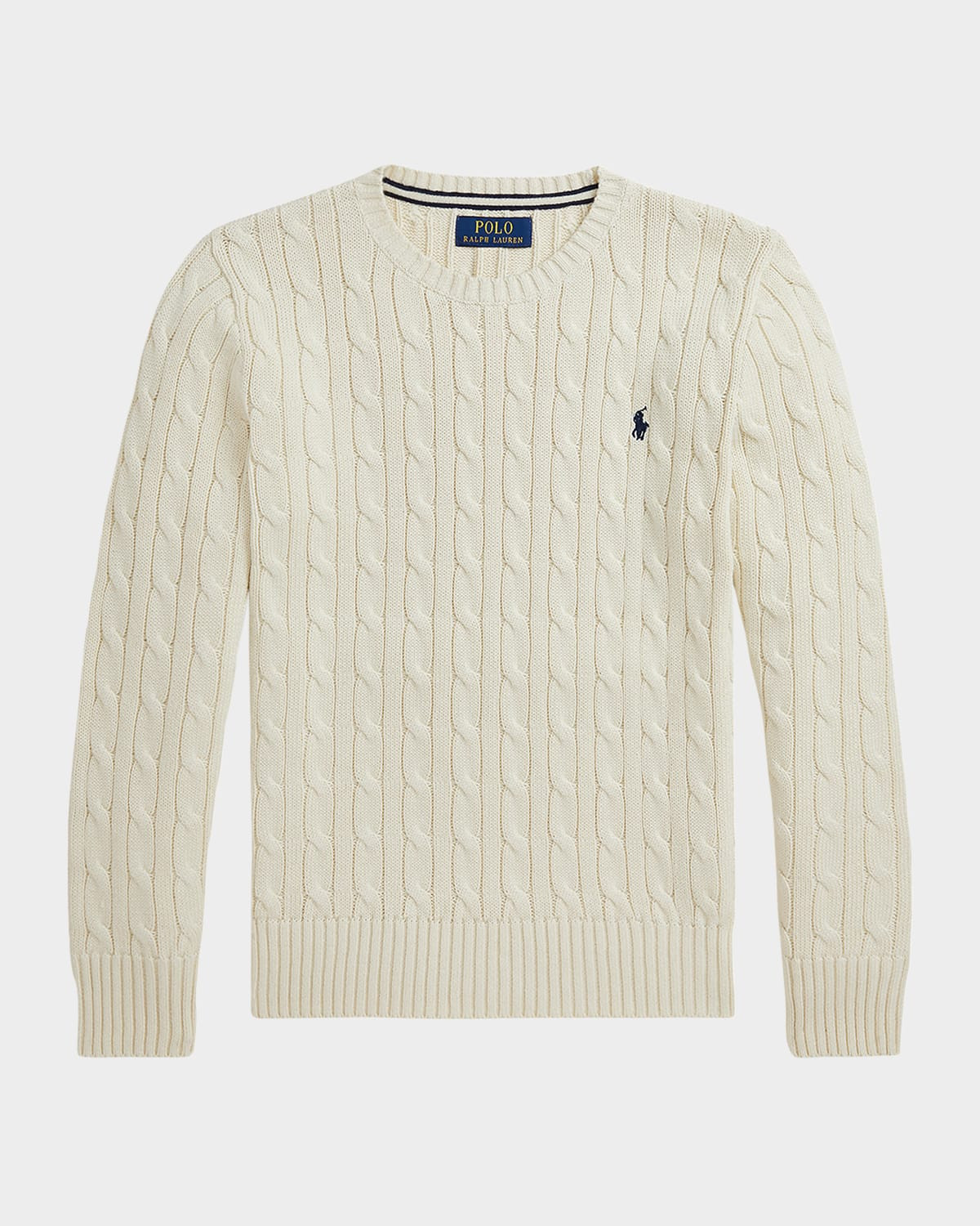 Boy & apos;s Combed Cotton Long-Sleeve Sweater, Size S-XL | Neiman Marcus