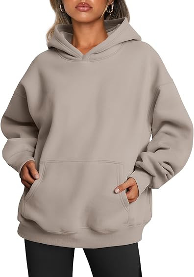 Trendy Queen Womens Oversized Hoodies Fleece Sweatshirts Fall Fashion 2025 Pullover Sweaters Wint... | Amazon (US)
