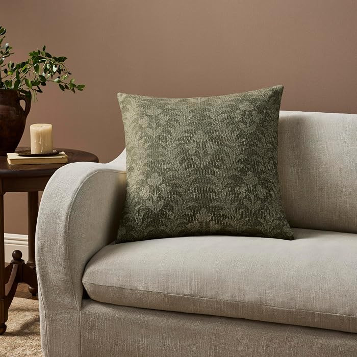 Loloi Magnolia Home Isola PMH0078 Green Cover w/Poly Pillow | Amazon (US)