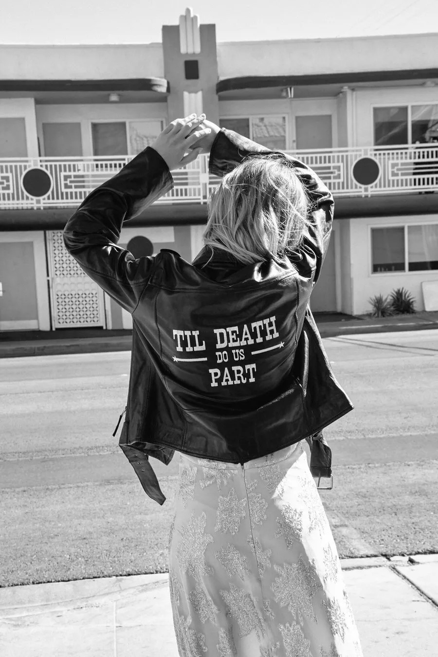 Death Do Us Part Graphic Bridal Real Leather Jacket | Nasty Gal (US)