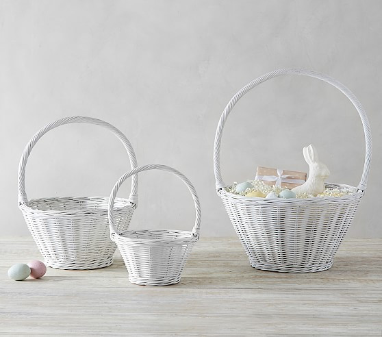 White Sabrina Easter Baskets | Pottery Barn Kids