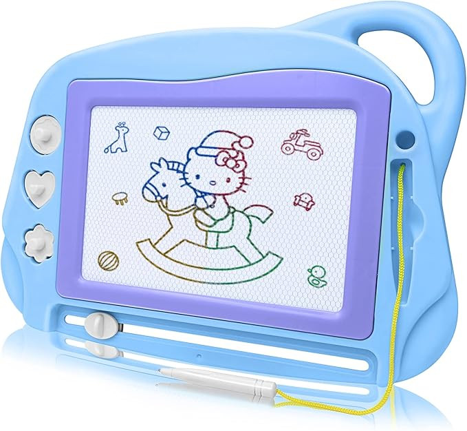 AiTuiTui Magnetic Drawing Board Mini Travel Doodle, Erasable Writing Sketch Colorful Pad Area Edu... | Amazon (US)