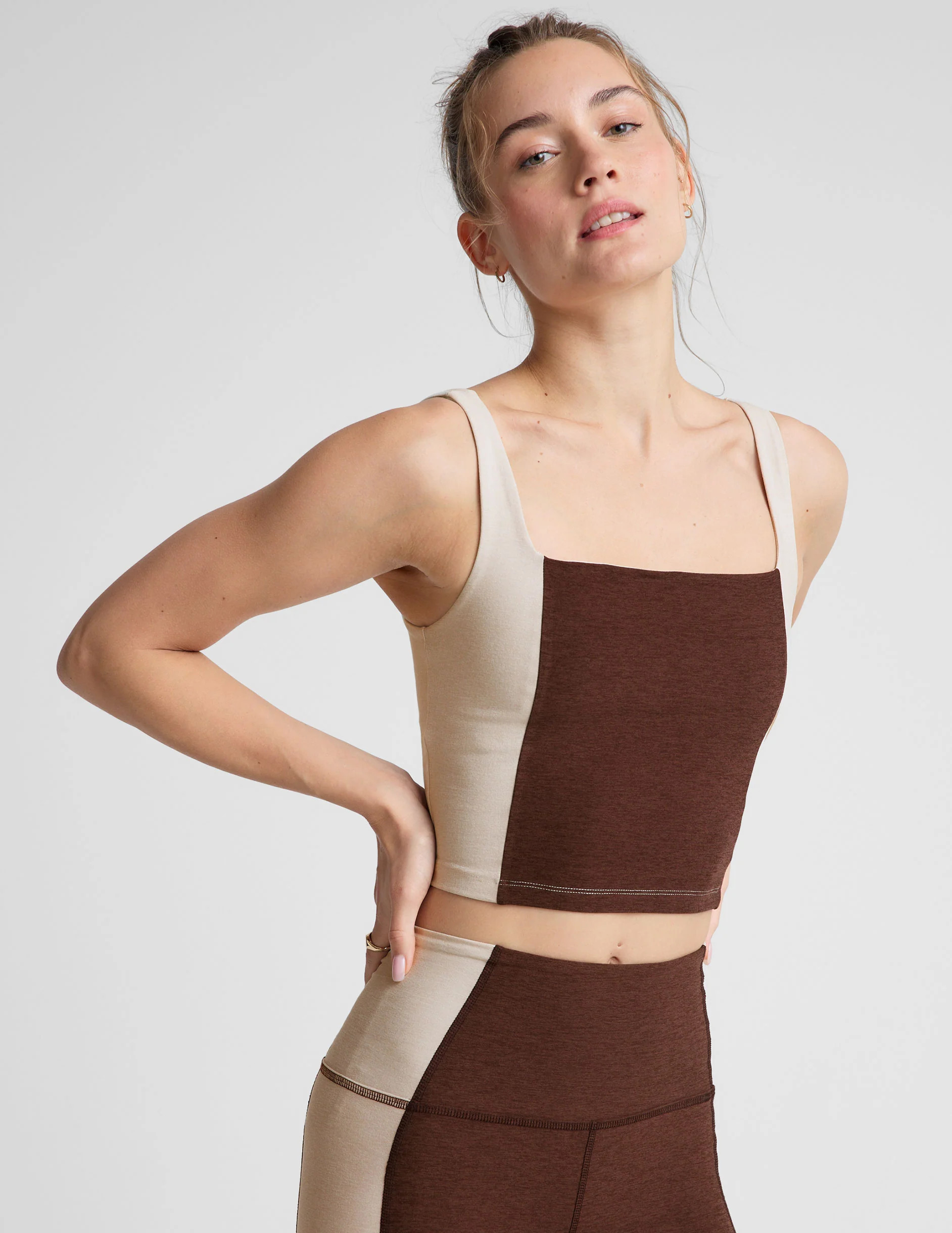 Spacedye Vitality Colorblock Cropped Tank | Beyond Yoga | Beyond Yoga