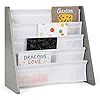 Amazon.com: Tot Tutors Kids Book Rack Storage Bookshelf, Grey/White: Kitchen & Dining | Amazon (US)