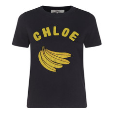 Chloé Banana Printed Crewneck T-Shirt | Cettire Global