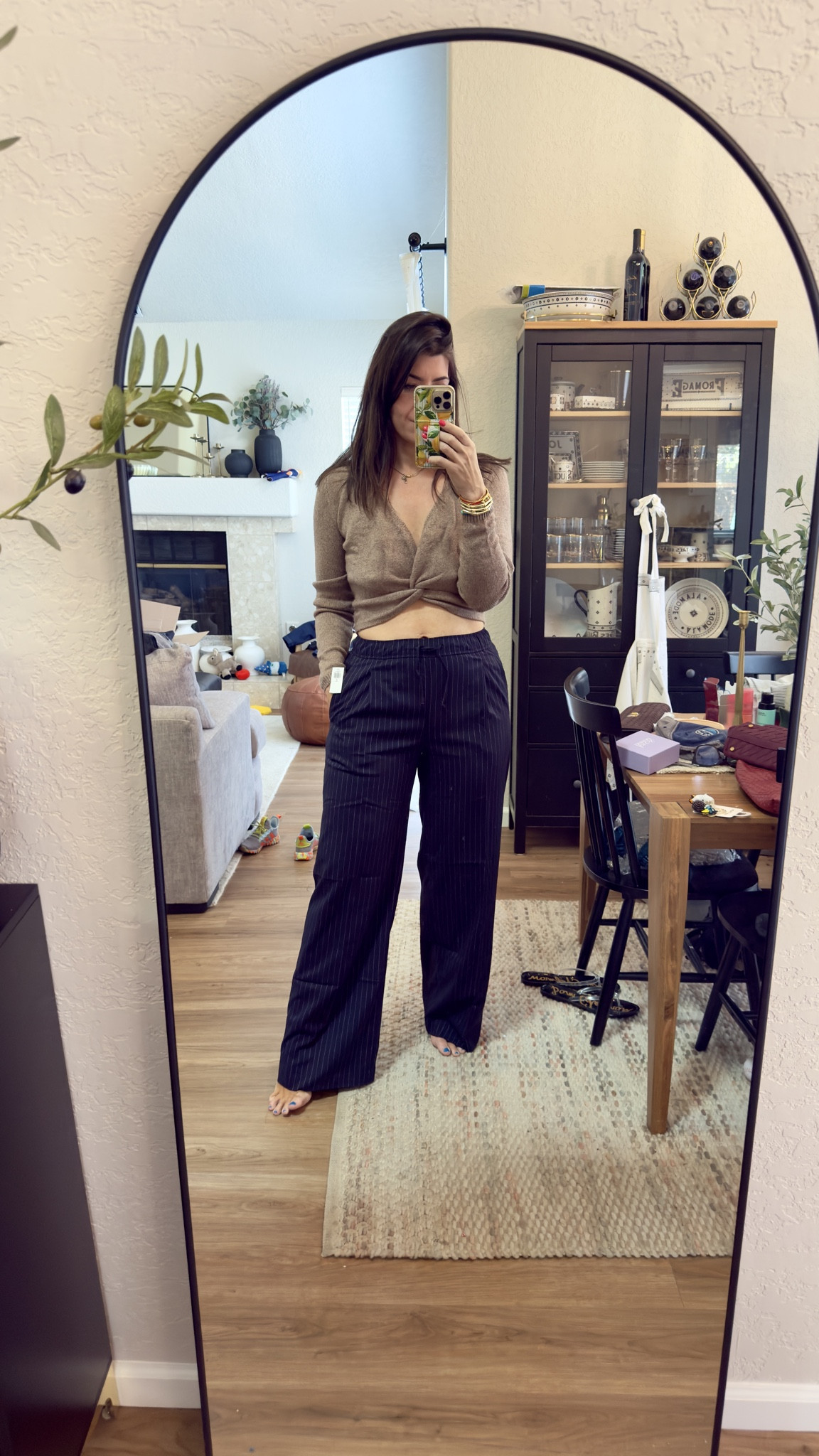 Old navy order
Love this top- can also wear it backwards. In a medium tall
In a medium (8) tall in the pull on striped pants

#LTKMidsize #LTKFindsUnder50 #LTKWorkwear