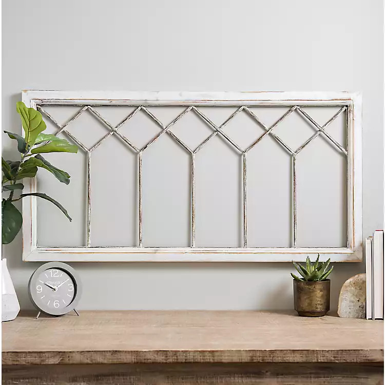 Diamond Weathered Window Pane Wall Plaque | Kirkland's Home