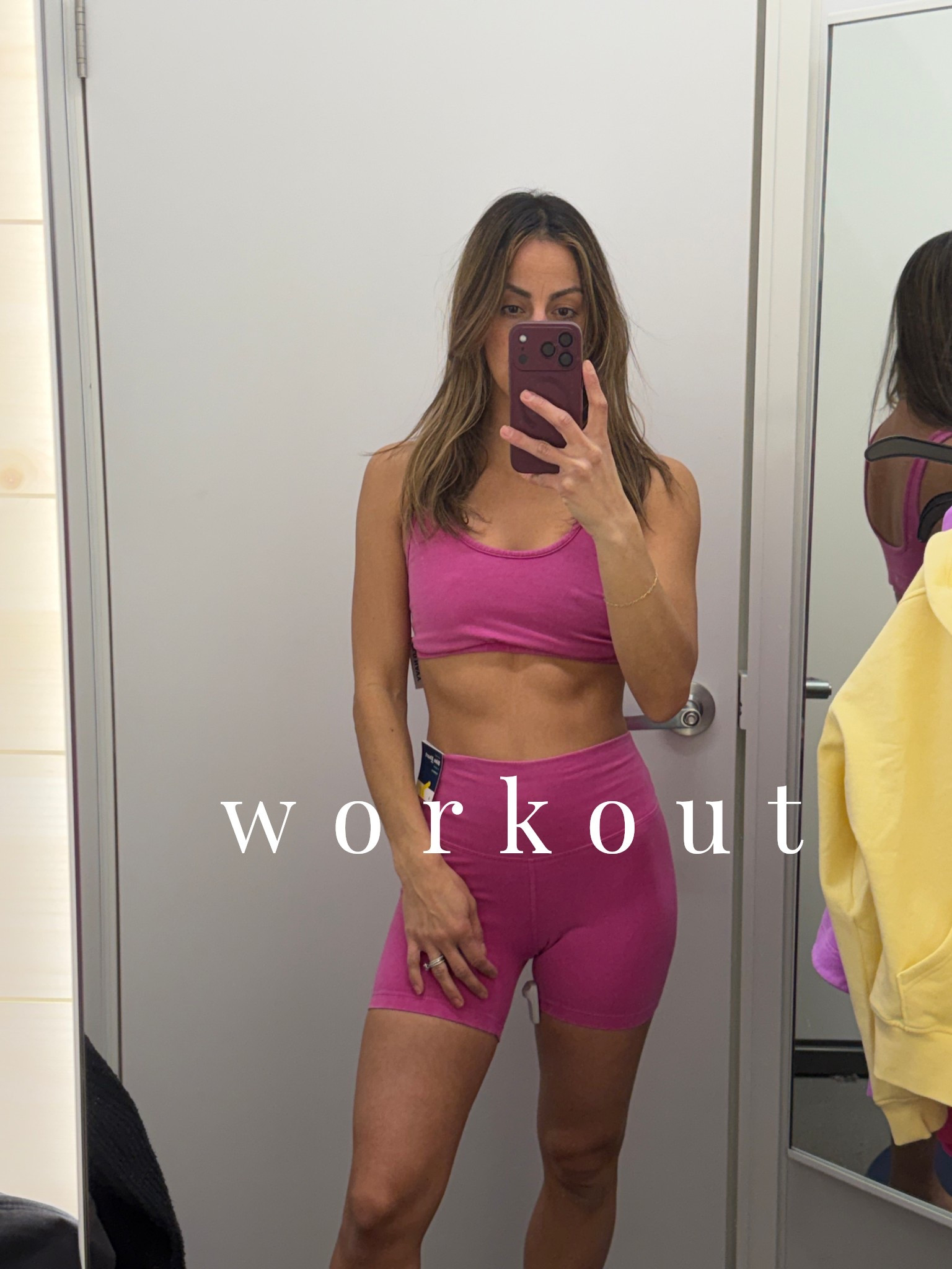 cute workout biker shorts and bra 

Comes in lots of colors and on major sale this week! Only $12!! 

Wearing a small bottom & XS top!

Power chill collection | biker shorts | activewear | workout | gym | sahm | sports bra | athletic | old navy | sale 

#LTKActive #LTKSpringSale #LTKfitnessgoals