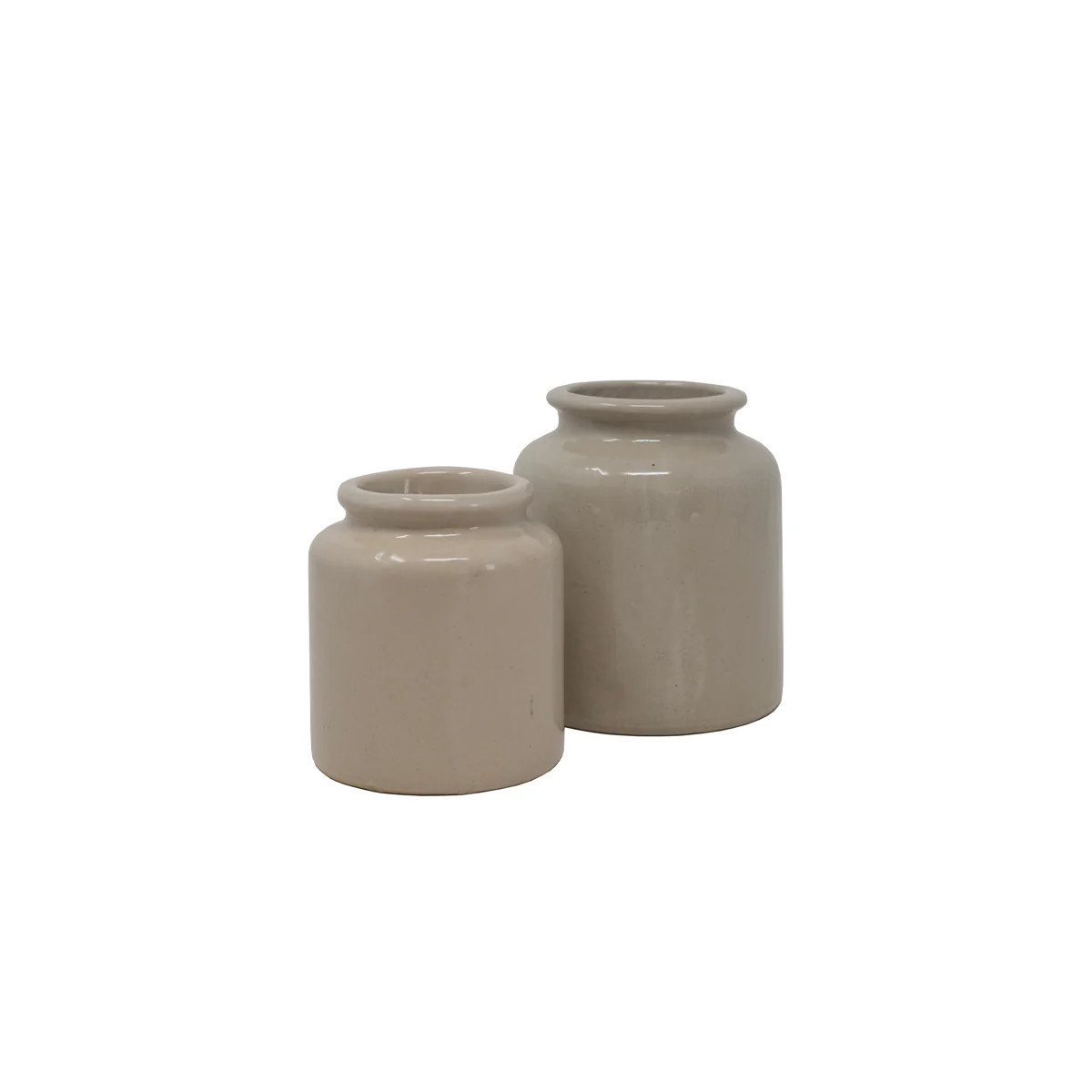 Vintage Taupe Crock Pair | Tuesday Made