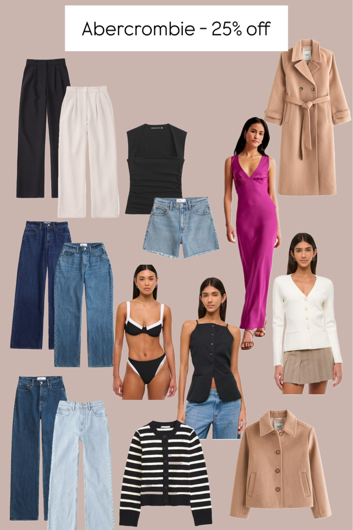 Abercrombie sale - 25% off. I wear a size 26R in the jeans and S in everything else

#LTKeurope #LTKsale #LTKwinter