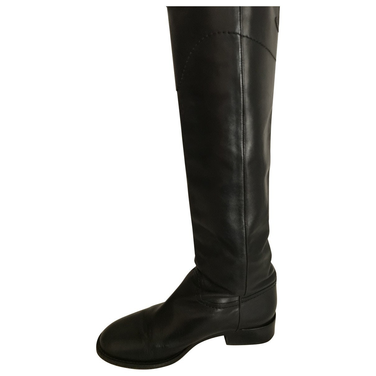 Leather boots | Vestiaire Collective US